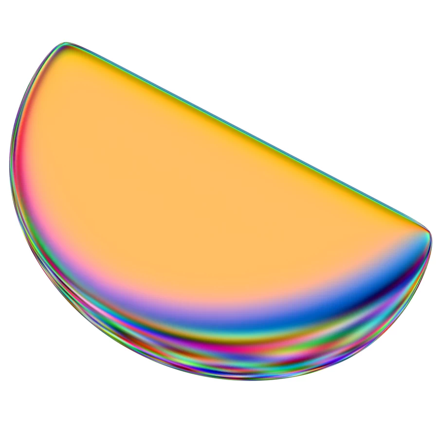 潮流酸性全息金属镭射机能彩虹3D立体几何图形png免抠图片素材【008】